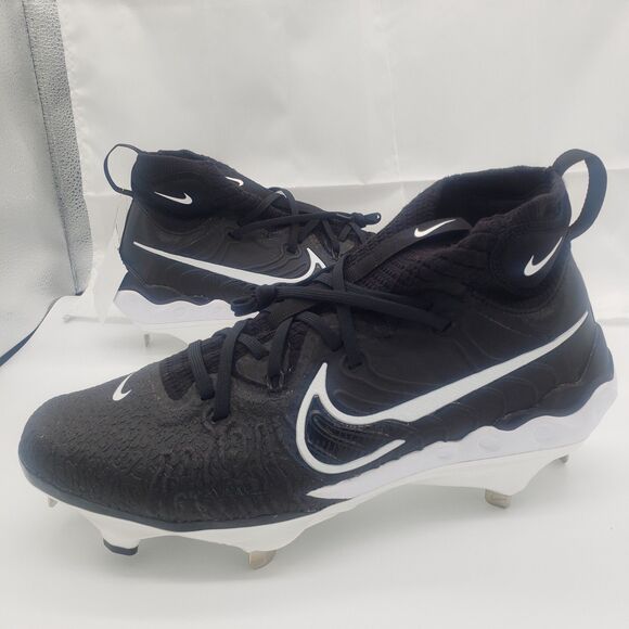Nike Alpha Huarache Elite 4 Mid 

Black/white Size 10.5 New - Picture 1 of 8